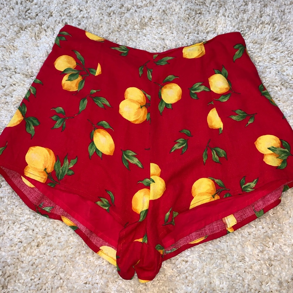 Wild Honey Flowy Lemon Shorts